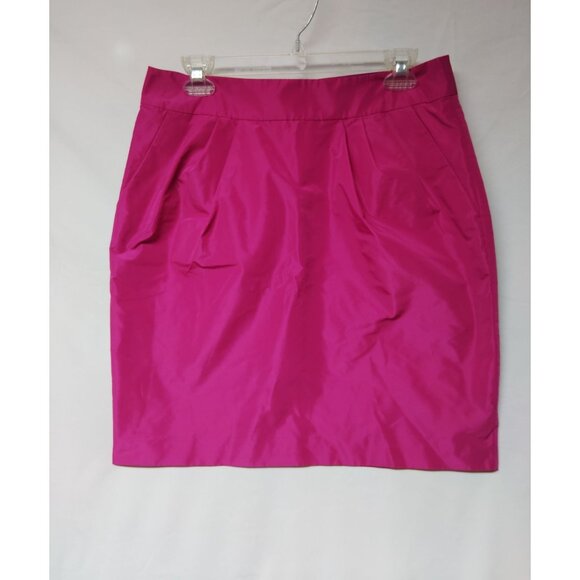 Banana Republic Womens Fuchsia Taffeta Skirt Size 8 - Picture 1 of 9